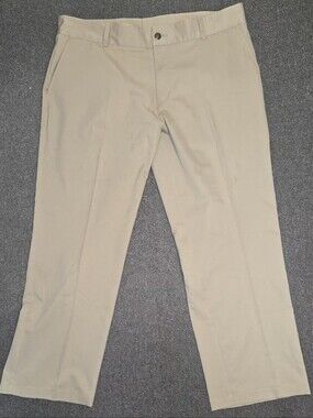 adidas Men's Taupe Dress Pants - Classic Straight Fit